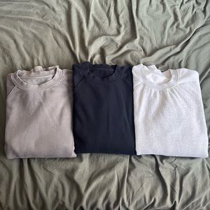 Fear of God Sweatshirts in Green, Black, and Cream Samples